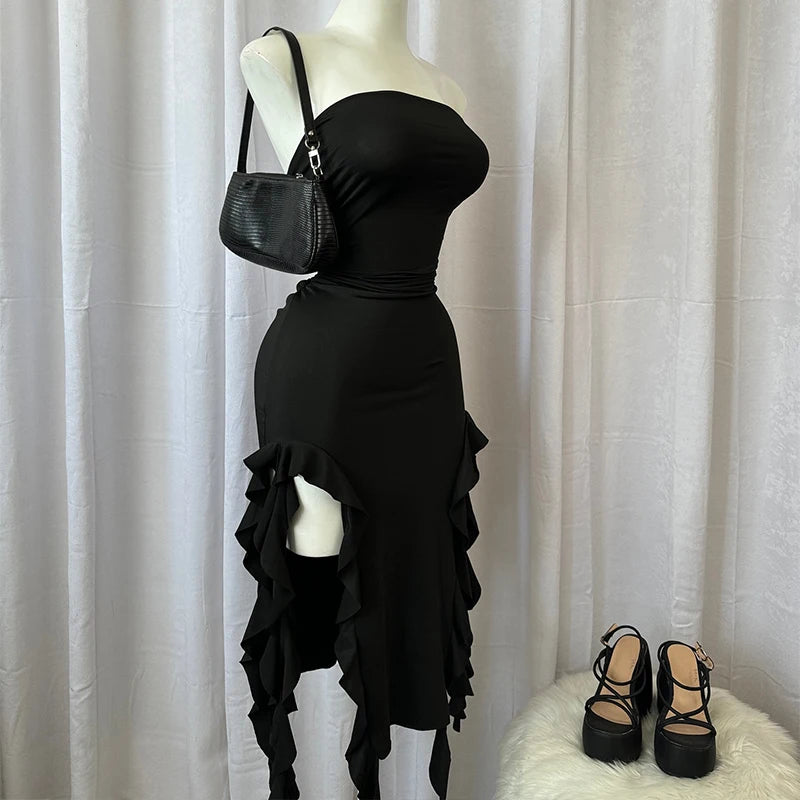 Trägerloses Midi-Kleid „Elegance“