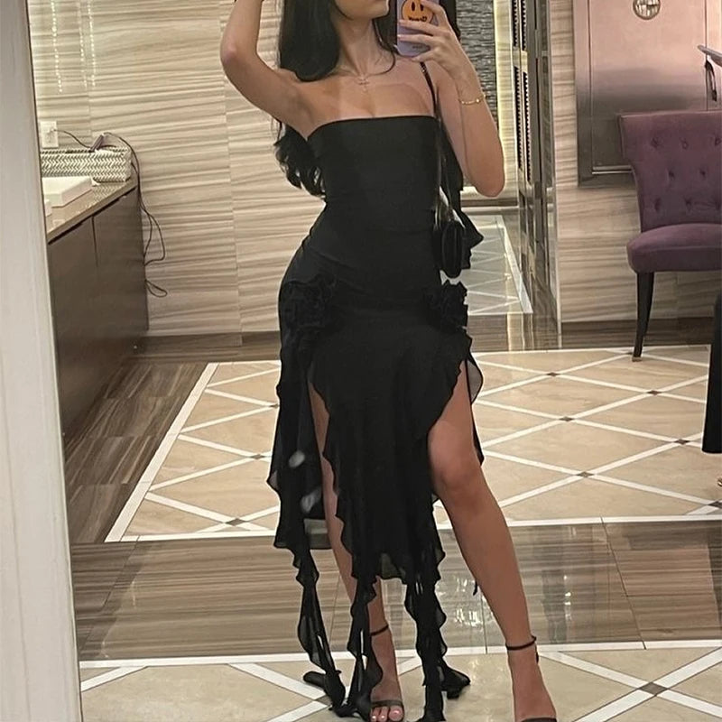 Trägerloses Midi-Kleid „Elegance“