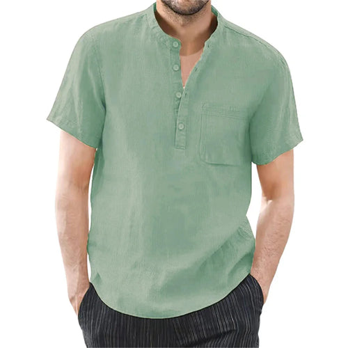 Linen Henley Shirt
