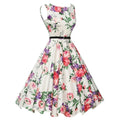 Vintage Midi-Blumenkleid