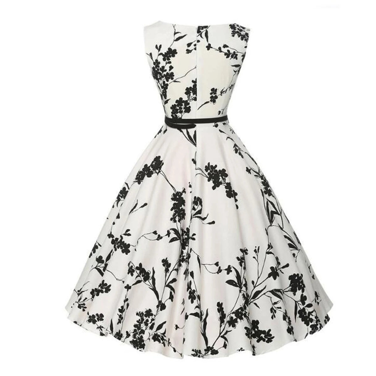 Vintage Floral Midi Dress
